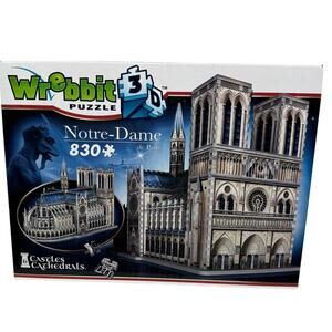 Wrebbit 3D Notre-Dame de‎ Paris 830 Piece 3D Jigsaw Puzzle